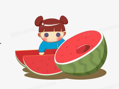 孩子吃瓜配音素材视频下载